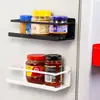 Prateleira Magnética para Geladeira Sem Furos Porta-Temperos Removível Prateleira Lateral para Pendurar na Geladeira Prateleira de Armazenamento para Utensílios de Cozinha