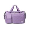 Bolsa de Natación y Fitness de Gran Capacidad con Compartimentos Separados para Seco y Mojado, Plegable, Bolsa de Almacenamiento para Equipaje, Diseño con Sentido de la Moda, Bolso de Yoga Romboidal