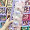 Lindo Gato Kt Morado Rosa Encaje Lazo Pinza para el Cabello Infantil Estilo Princesa Dulce Pinza Lateral Pasador para Estudiante de Primaria