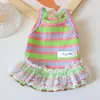 Ropa para perro gato mascota vestido de princesa perro pequeño oso teddy chaleco falda primavera y verano ropa fina venta al por mayor