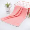 Toalla Bordada con Letra Escolar para Secar el Cabello, Toalla de Belleza, Toalla Simple para el Hogar, Suave, Absorbente de Agua, Toalla Facial