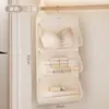 Bolsa de almacenamiento para ropa interior, organizador colgante para armarios, adecuado para dormitorios, para guardar sujetadores, lencería, calcetines y ropa interior