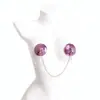 Cubretetinas Sexy Transfronterizos Europeos y Americanos Campana Productos para Adultos Erotismo Provocación Parches para Pezones Accesorios Parches para Pezones Lentejuelas Invisibles para Hombres y Mujeres