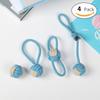 Juguete para la dentición para perros de cuerda de algodón de venta caliente transfronteriza, resistente a las mordeduras, que no se pudre para aliviar el aburrimiento, set de juguetes de nudos de bola para cachorros