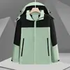 Roupa de trabalho para exterior à prova de vento e água, jaqueta de algodão com enchimento integrada para outono e inverno, roupa de montanhismo à prova de frio com logotipo personalizado