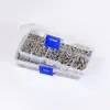 Conjunto combinado de parafusos autoatarraxantes, em caixa, incluindo parafusos Phillips de cabeça redonda, parafusos, porcas e arruelas, M2/M3/M4