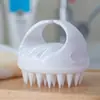 Fábrica em estoque Escova de Shampoo de Silicone Limpeza do Couro Cabeludo Pente de Massagem Doméstico Silicone Shampoo Pente Banho Cabeça Arranhão Artefato