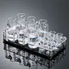 Copa Moutai, copa de vino pequeña, copa de cristal, vertedor de 10 ml, juego de siete piezas, blanco