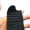 Negro y blanco suave perla gasa pliegues de órgano encaje encaje hecho a mano diy lolita muñeca falda decoración
