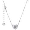 Collar de Amor Nicho Ins Estilo Corea del Sur Alta Gama Combinable Simple Forma de Corazón Cadena Clavícula para Mujer Estilo Frío Estilo Lujo Ligero