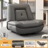Sillón sofá individual, sofá cápsula espacial, sofá reclinable eléctrico giratorio para sala de estar, mecedora multifuncional de cuero WY