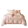 Nuevo juego de ropa de cama de 4 piezas de grado A para 2026, 100% algodón, estampado digital, cepillado, para uso doméstico, algodón puro suave y grueso