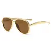 Gafas de Sol Aviador Retro de Doble Puente Estilo Nuevo Patas de Sardina para Niños y Niñas, Gafas Protectoras de Moda