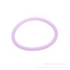 Pulseira anel de joia de borracha de silicone de cor sólida colorida pode amarrar anel de cabelo fio através de 5mm Pulseira Nude