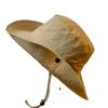 Sombrero de pescador de color puro para las cuatro estaciones de secado rápido, sombrero de sol anti-UV para hombres y mujeres, sombrero de montañismo vaquero occidental delgado para exteriores