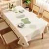 Nova Toalha de Mesa Estilo Creme de Luxo 2025, Impermeável, Resistente a Óleo, Sem Lavagem, Resistente ao Calor, Toalha de Mesa Retangular de Alta Qualidade