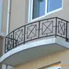 Barandilla de Hierro Europea para Aire Acondicionado de Edificios Altos Artesanía Metálica Ingeniería de Construcción Protección de Comunidades Barandilla de Hierro para Flores al Aire Libre