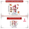 Adesivos de floco de neve de desenho animado com tema natalino para janelas, portas de vidro, decoração de casa, adesivos eletrostáticos para vidro