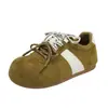 Zapatillas de suela gruesa versátiles estilo coreano ins, nueva moda de otoño para estudiantes femeninas, zapatillas de entrenamiento alemanas estilo callejero, zapatillas deportivas casuales para mujer