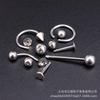 Nueva Manicura Punk de Celebridad de Internet Douyin de Moda Anillo para Uñas de Acero Inoxidable con Joyería Piercing Genial Decoración