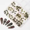 Accesorios Transfronterizos Nuevos para Uñas de Halloween Set de Aleación Decoraciones Esqueleto Fantasma Araña Murciélago Decoraciones para Uñas