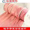 Joias DIY artesanais para atacado com xadrez vermelho e branco com xadrez colorido com xadrez escocês com padrão pied-de-poule