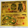 Serie Dragon Ball 7+5 Moneda de Plástico con Foil Dorado Artesanía Fábrica Se Puede Pedir