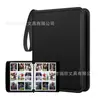 Álbum de Cartas de Jogo com 9 Compartimentos Porta-Cartões de Visita em PU Álbum de Cartões de Visita Álbum de Cartas Pokemon Álbum de Armazenamento de Cartas Pokemon com 4 Compartimentos