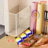 Cesta de Armazenamento para Tapete de Yoga Doméstica com Rodas Removível Multifuncional Rack de Armazenamento para Equipamentos de Fitness Racket de Badminton