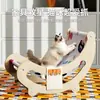 Tecido de Veludo para Comércio Exterior, Colorido e Estampado, Sofá Arranhador para Gatos, Adequado para Todas as Estações, Feito de Madeira Sólida Durável que Não Solta Fiapos, Cama Integrada para Gatos e Brinquedo para Gatos