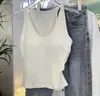 Colete Elegante em Forma de I para Todas as Estações, Estilo Casual Diário de Alta Qualidade, Peça Externa Sem Mangas Respirável com Gola de Ovo de Ganso em Cor Contrastante
