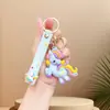 Chaveiro Criativo de Unicórnio Grande Colorido Desenho Animado Exquisito Chaveiro de Mochila para Menina Pingente de Presente Pequeno Fofo