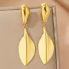 Brincos Vintage Franceses de Aço Inoxidável 18K Geométricos com Pingente de Franja Simples Leve Luxo Versátil Brincos Femininos