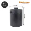 Acero Inoxidable 304 Barril para Cerveza Artesanal Barril Mini Barril de Licores Barril de Cola Barril de Presión para Fermentación Secundaria de Cerveza Artesanal