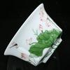 Tazón de cerámica extra grande de 4,2 pulgadas y 250 ml con tapa de porcelana blanca, azul y blanca, de tres piezas, tazón especial para té de ocho tesoros