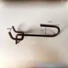 Gancho Triangular Extendido de Acero Inoxidable Negro de un Solo Agujero Gancho para Manzana Accesorios de Gancho para Tablero Ranurado para Estanterías de Supermercado