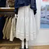 Falda Larga de Capas Fresca y Dulce Estilo Japonés para Mujer Primavera/Verano 2026 Nueva Moda Casual Versátil Media Falda 484820