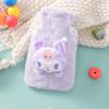 Bolsa de Agua Caliente de Peluche de Dibujos Animados Engrosada Piel de Conejo Muñeca Linda Calentador de Manos Extraíble y Lavable Bolsa de Agua Caliente para Calentar al Bebé