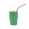 Vaso de Vino Mini Transfronterizo de 2 oz Acero Inoxidable 304 Doble Capa Copa para Vino Tinto Portátil con Popote Listo para la Venta