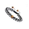 Novo bracelete Amazon hematita bracelete desmagnetizante feito à mão olho de tigre obsidiana trançado pulseiras masculinas e femininas