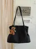 Bolso de mano a cuadros japonés literario simple transfronterizo, bolso de hombro único ligero, bolso tote versátil casual de gran capacidad