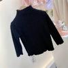 Ropa para Niños al por Mayor Camiseta Base para Niñas 2026 Otoño e Invierno Estilo Coreano para Niños Moda Espesor Aumentado con Volantes Forro Polar Cálido