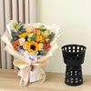 Balde Negro Hueco Seleccionado Cuidadosamente para Arreglos Florales, Base Inserto para Floristería, Balde para Empaque de Ramo DIY para Fijar Flores