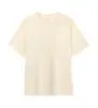 Camiseta de Algodão Penteado 220g Personalizada Solta Algodão Puro Manga Curta Camiseta Masculina Casual Cor Pura Camiseta Básica Masculina com Logo Estampado