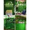 Planta artificial de pared de simulación, planta verde, césped artificial, césped artificial, sala de estar, flor de plástico falsa, cabecera de puerta, pared de fondo de balcón, decoración, hierba
