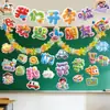 Decoraciones de Aula para Escuela Primaria y Jardín de Infancia: Decoraciones para Pizarra, Adornos Colgantes, Montaje de Ambiente de Clase para Ceremonia de Apertura, Decoraciones con Banderas para un Sentido de Ceremonia