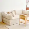 Sofá Compacto de Esponja Pura, Sofá de Tela Corduroy Estilo Vintage, Sofá Perezoso para Dormir, Adecuado para Uso Doméstico en Sala de Estar, Sofá para Apartamento Pequeño