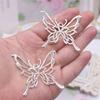Alas parche de mariposa tridimensional de medio lado diy hecho a mano yumi mijo material decorativo accesorios