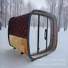 Venda Direta de Fábrica Quarto de Sauna em Barril para Hotel B&B Exterior Pode Ser Pintado Madeira de Abeto Cedro Vermelho Madeira Finlandesa