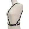 Oye Nuevo Estilo Punk Arnés de Pecho Ropa Moderna de Cuero Conjunto Cadena Corporal Cinturón de Cuero Arnés Elegante Sexy